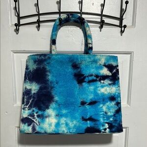 Blue and White Artistic Tote Bag